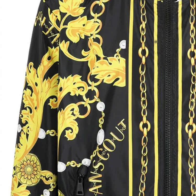 Purchase VERSACE JEANS COUTURE  Slim Fit All-Over Print Hoodie Jacket - Black 75GASD05-CQS72-G89