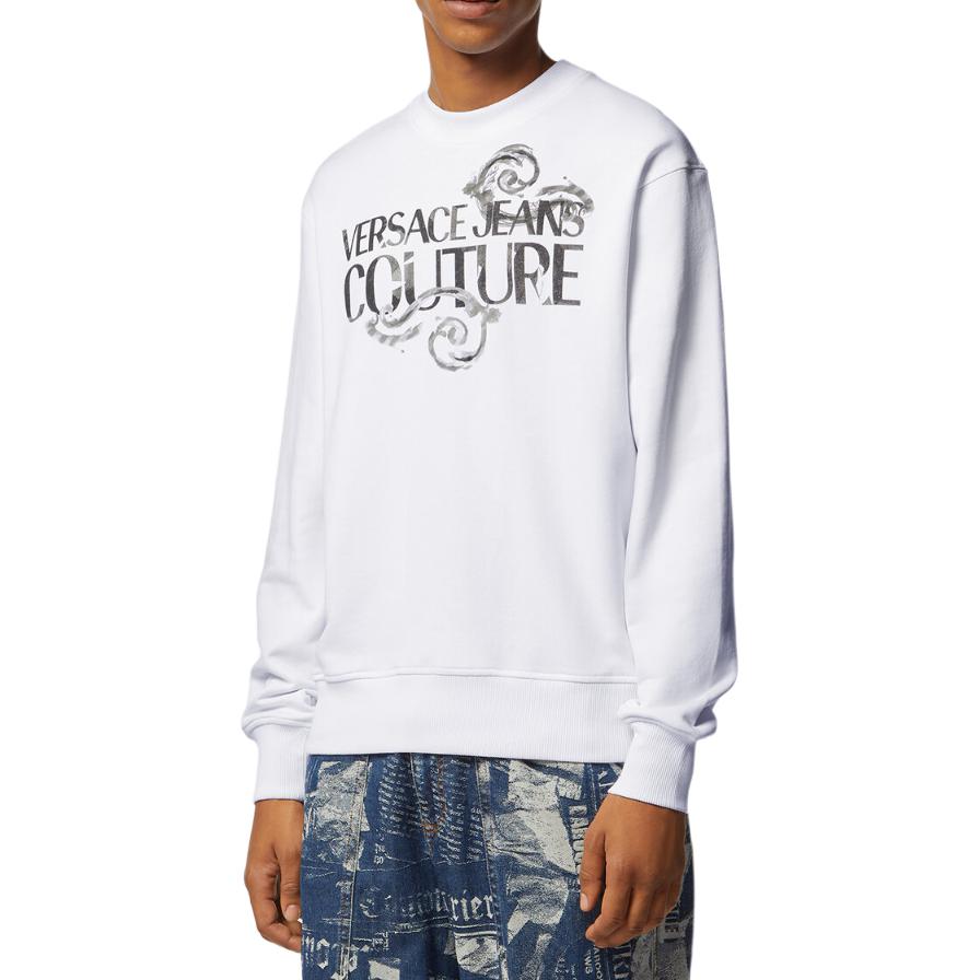 Purchase VERSACE JEANS COUTURE 白色字母印花長袖圓領衛衣 E76GAIG01-ECF01G-E003