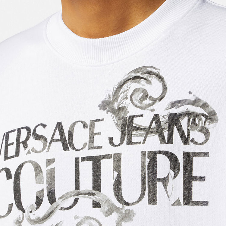 Details for VERSACE JEANS COUTURE 白色字母印花長袖圓領衛衣 E76GAIG01-ECF01G-E003