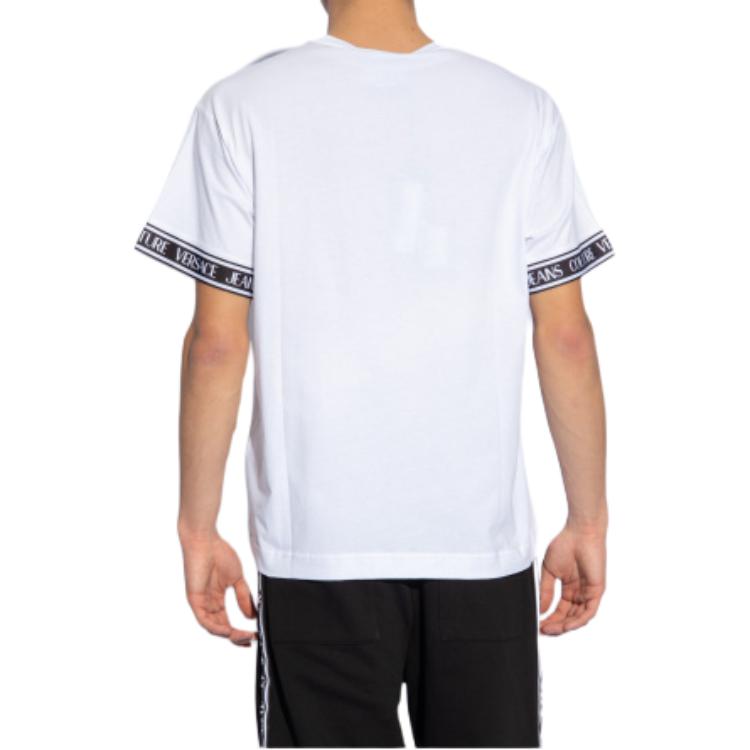 Purchase Camiseta VERSACE JEANS COUTURE Blanca Logo Bordado Ajuste Relajado. 76GAHC06-CJ01C-003