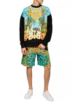 Purchase Versace Jeans Couture 全版印花圓領黑色男士衛衣 B7GVA743-SI600-983