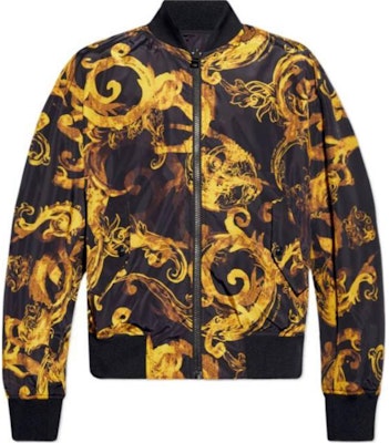 VERSACE JEANS COUTURE All-Over Print Zip-Up Bomber Jacket Black Mens. 76GAS407-CQS85-G89 Buy VERSACE JEANS COUTURE All-Over Print Zip-Up Bomber Jacket Black Mens. 76GAS407-CQS85-G89
