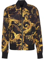 Order VERSACE JEANS COUTURE All-Over Print Zip-Up Bomber Jacket Black Mens. 76GAS407-CQS85-G89