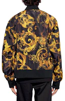 Shop VERSACE JEANS COUTURE All-Over Print Zip-Up Bomber Jacket Black Mens. 76GAS407-CQS85-G89