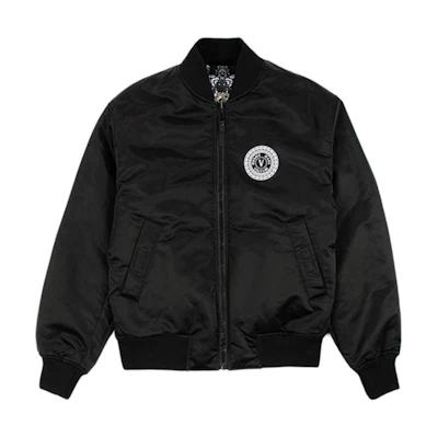 VERSACE JEANS COUTURE Baroque Print Bomber Jacket Black C1GZA9A7-25134-500