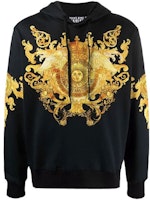 VERSACE JEANS COUTURE Baroque Print Hoodie Unisex Black EB7GWA7-F7ES0-276 VERSACE JEANS COUTURE Baroque Print Hoodie Unisex Black EB7GWA7-F7ES0-276