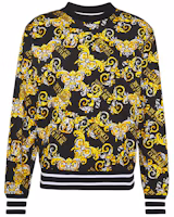 Order VERSACE JEANS COUTURE 巴洛克印花長袖連帽衫 黃色 男裝 B7GZA709-S0830-899