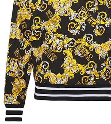 VERSACE JEANS COUTURE Baju Panjang Cetakan Baroque Kuning Lelaki B7GZA709-S0830-899 Details for VERSACE JEANS COUTURE Baju Panjang Cetakan Baroque Kuning Lelaki B7GZA709-S0830-899