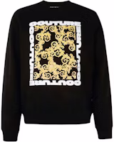 VERSACE JEANS COUTURE Baroque Print Pullover Sweatshirt Men’s Black B7GUB7K9-30220-899 VERSACE JEANS COUTURE Baroque Print Pullover Sweatshirt Men’s Black B7GUB7K9-30220-899