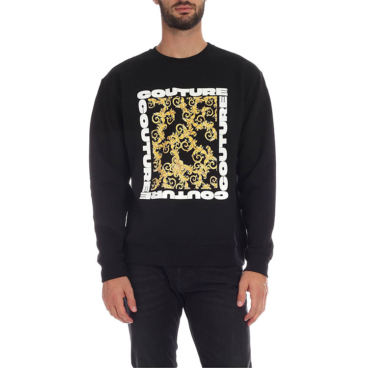 Purchase VERSACE JEANS COUTURE 巴洛克印花黑色長袖男士上衣 B7GUB7K9-30220-899