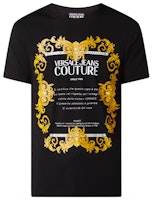 Versace Jeans Couture Baroque Style Fashion Print T-shirt Black B3GZA7TG-30319-K42 Versace Jeans Couture Baroque Style Fashion Print T-shirt Black B3GZA7TG-30319-K42
