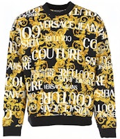 VERSACE JEANS COUTURE Black Baroque Print Long Sleeve Sweatshirt B7GUA7F5-SH600-899 VERSACE JEANS COUTURE Black Baroque Print Long Sleeve Sweatshirt B7GUA7F5-SH600-899