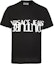 Order VERSACE JEANS COUTURE Black Crewneck Letter Print Straight T-Shirt for Men B3GZA7KB-30327-899