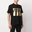 Purchase VERSACE JEANS COUTURE Black Gold Foil Cotton T-Shirt B3GVA7TJ-30319-K42