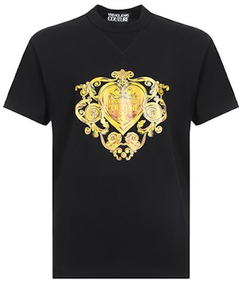 VERSACE JEANS COUTURE Black Heart Print T-Shirt B3GVB7EA-30311-K42 Buy VERSACE JEANS COUTURE Black Heart Print T-Shirt B3GVB7EA-30311-K42