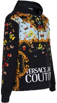 베르사체 진스 꾸뛰르 블랙 후디 보태니컬 프린트 디자인. B7GUA7FK-30218-899 Lookbook 베르사체 진스 꾸뛰르 블랙 후디 보태니컬 프린트 디자인. B7GUA7FK-30218-899