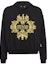 Order Sudadera Negra VERSACE JEANS COUTURE con Logo Bordado de Encaje. EB7GUA-711E3-6604
