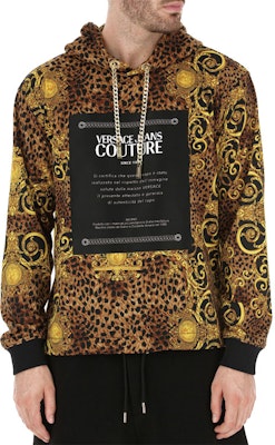 VERSACE JEANS COUTURE Hoodie Hitam Motif Leopard B7GUA7F4-S0594-923 Purchase VERSACE JEANS COUTURE Hoodie Hitam Motif Leopard B7GUA7F4-S0594-923
