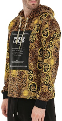 VERSACE JEANS COUTURE Hoodie Hitam Motif Leopard B7GUA7F4-S0594-923 Details for VERSACE JEANS COUTURE Hoodie Hitam Motif Leopard B7GUA7F4-S0594-923