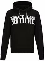 VERSACE JEANS COUTURE Black Letter Print Pullover Sweatshirt B7GZA7KH-30328-899 VERSACE JEANS COUTURE Black Letter Print Pullover Sweatshirt B7GZA7KH-30328-899