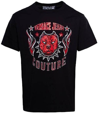 VERSACE JEANS COUTURE 黑色LOGO短袖修身圓領T恤 75GAHE04-CJ00E-899 Buy VERSACE JEANS COUTURE 黑色LOGO短袖修身圓領T恤 75GAHE04-CJ00E-899