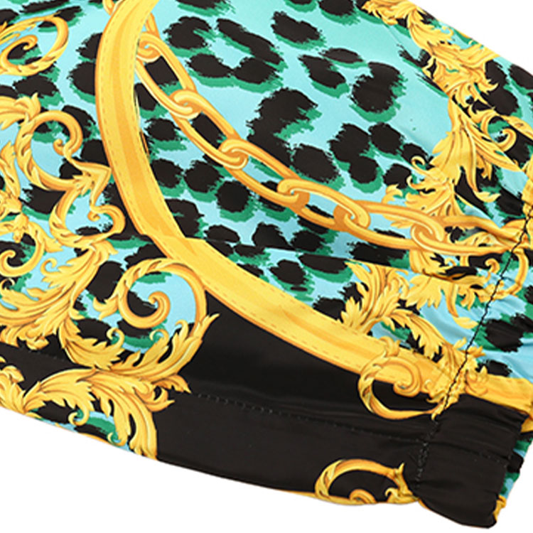 VERSACE JEANS COUTURE Black Logo Print Straight-Fit Casual Pants A2GVA1-A82043-2155 圖 5