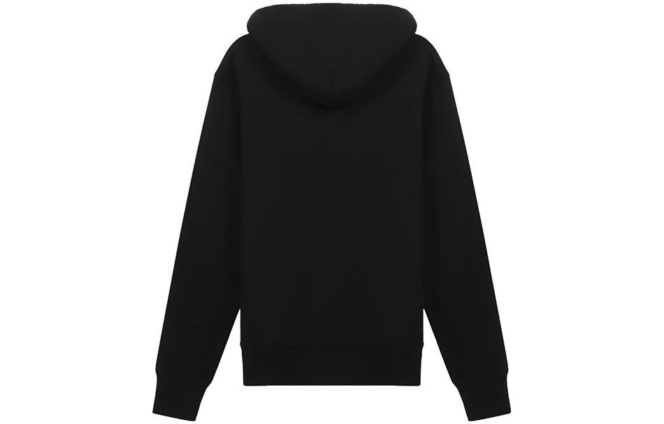 Lookbook VERSACE JEANS COUTURE Hoodie Pria Hitam Logo Cetak dengan Drawstring. B7GWA7TP-30318-K42