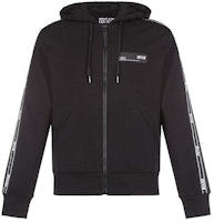 VERSACE JEANS COUTURE Black Logo Zip Hoodie for Men B7GZA7A1-13988-899 VERSACE JEANS COUTURE Black Logo Zip Hoodie for Men B7GZA7A1-13988-899