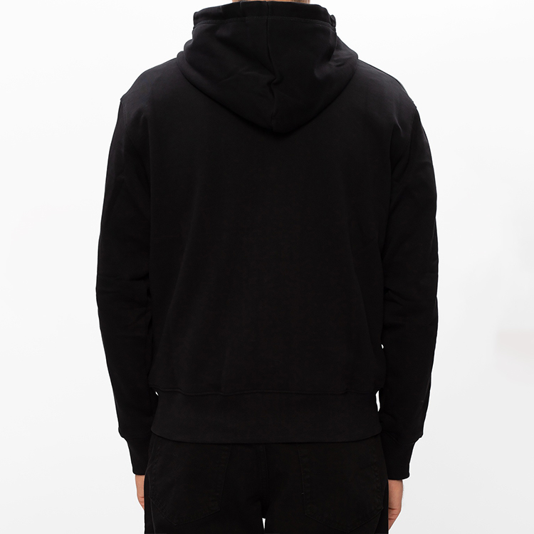 Purchase VERSACE JEANS COUTURE Hoodie Pria Hitam Logo Resleting. B7GZA7A1-13988-899