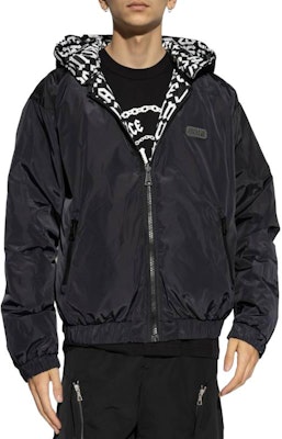 ヴェルサーチ ジーンズ クチュール メンズ リバーシブル フード付き ブラック ダウンジャケット 77GAUD16-CQD53-L01 Purchase ヴェルサーチ ジーンズ クチュール メンズ リバーシブル フード付き ブラック ダウンジャケット 77GAUD16-CQD53-L01