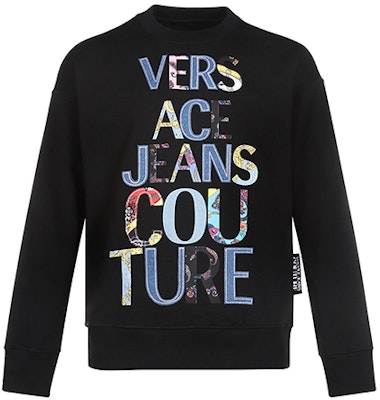 VERSACE JEANS COUTURE 黑色多彩字母印花衛衣 B7GZA7VF-30333-899 Buy VERSACE JEANS COUTURE 黑色多彩字母印花衛衣 B7GZA7VF-30333-899