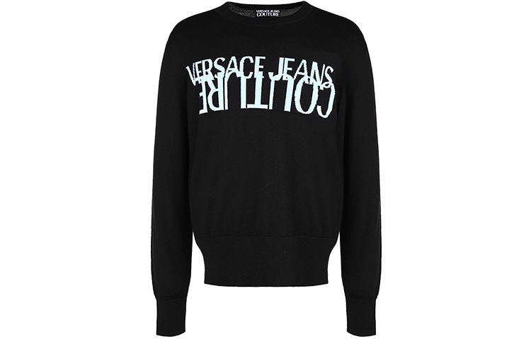 VERSACE JEANS COUTURE Black Wool Pullover Sweater. B5GZA81250465-899 圖 2