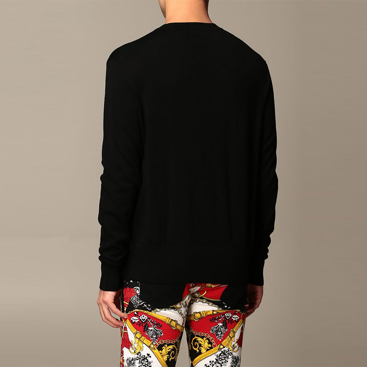 VERSACE JEANS COUTURE Black Wool Pullover Sweater. B5GZA81250465-899 圖 6