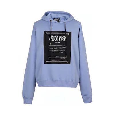 VERSACE JEANS COUTURE Blue Patchwork Sweatshirt B7GUA7F2-30216-209