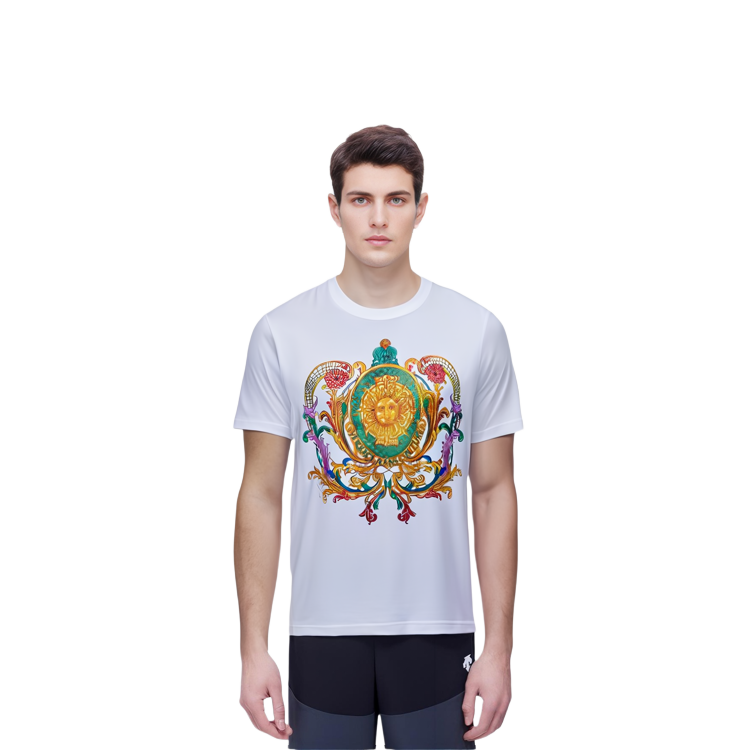 Purchase VERSACE JEANS COUTURE 卡通印花圓領短袖休閒T恤 男款 72GAHF02-221 CJ00F 003