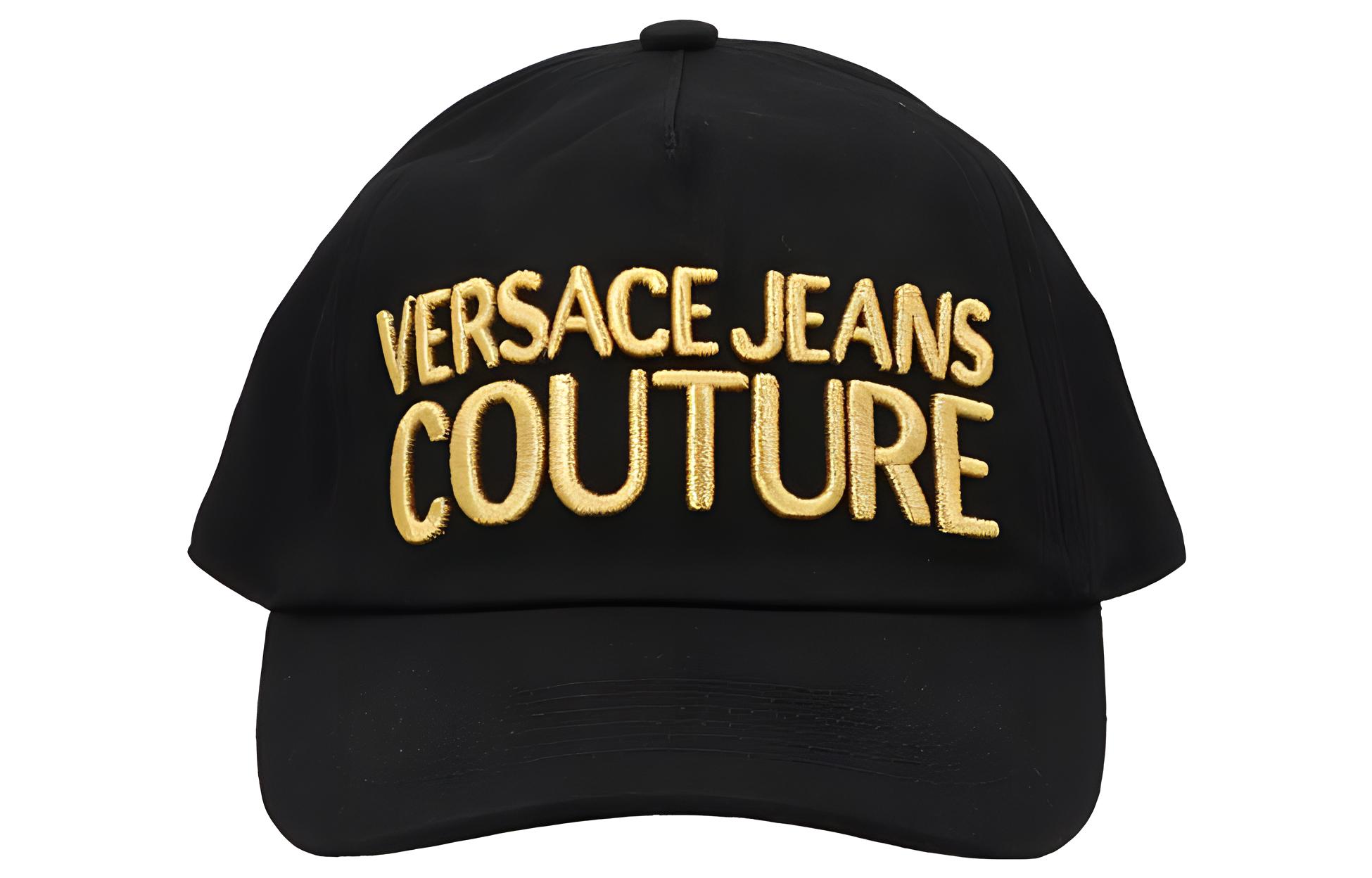 VERSACE JEANS COUTURE Casual Cotton Cap Unisex Couple Style 73YAZK10ZG010G890