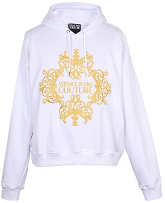 VERSACE JEANS COUTURE 刺繡白色衛衣 B7GUA711-36604-003 Buy VERSACE JEANS COUTURE 刺繡白色衛衣 B7GUA711-36604-003