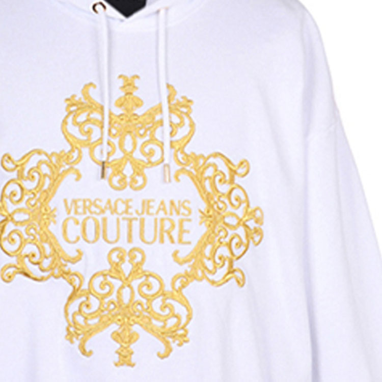 Purchase VERSACE JEANS COUTURE 刺繡白色衛衣 B7GUA711-36604-003
