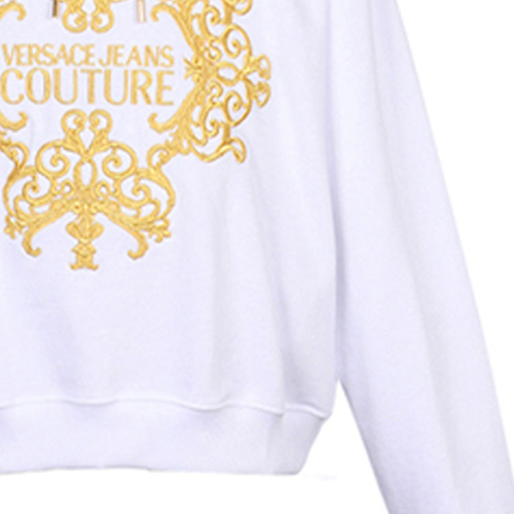 Details for VERSACE JEANS COUTURE 刺繡白色衛衣 B7GUA711-36604-003