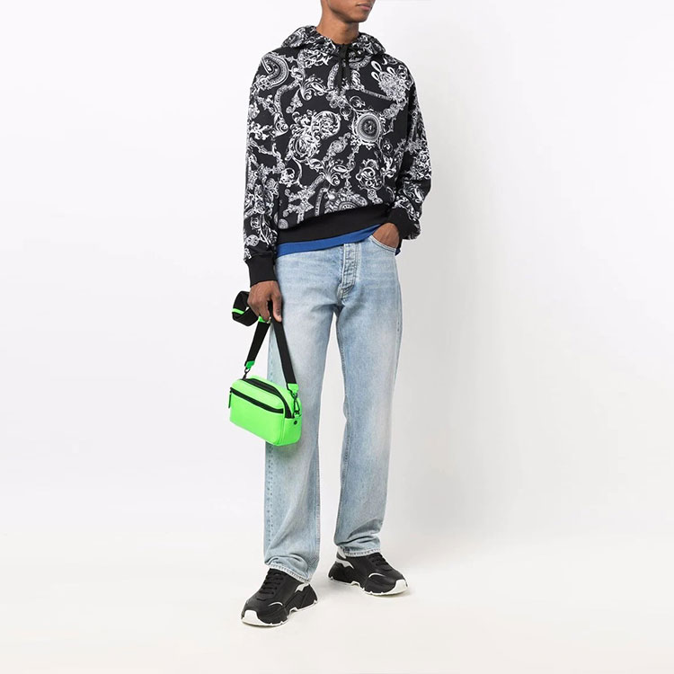 VERSACE JEANS COUTURE FW21 Baroque Print Pullover Hoodie Black (). 71GAI3C0-FS004-899 圖 5