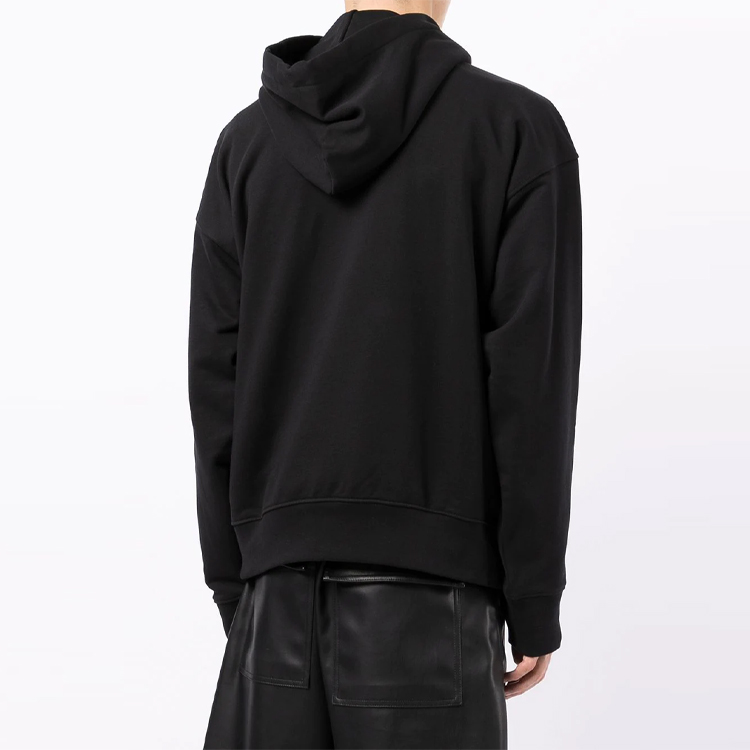 Details for ヴェルサーチ ジーンズ クチュール FW21 レタープリント ルーズフィット フーディー ブラック 71GAIP04C-F00P-899