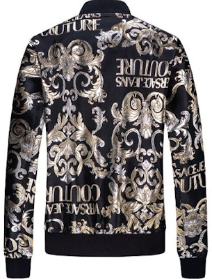 VERSACE JEANS COUTURE FW21 Reversible Logo Print Jacket Black C1GWA907-WUP407-899 Lookbook VERSACE JEANS COUTURE FW21 Reversible Logo Print Jacket Black C1GWA907-WUP407-899