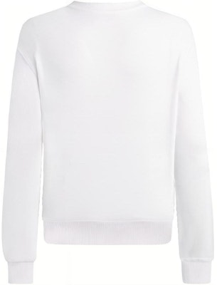 베르사체 진 꾸뛰르 FW21 화이트 V-엠블럼 크루넥 스웨트셔츠 B7GWA73F-30453-K41 Lookbook 베르사체 진 꾸뛰르 FW21 화이트 V-엠블럼 크루넥 스웨트셔츠 B7GWA73F-30453-K41