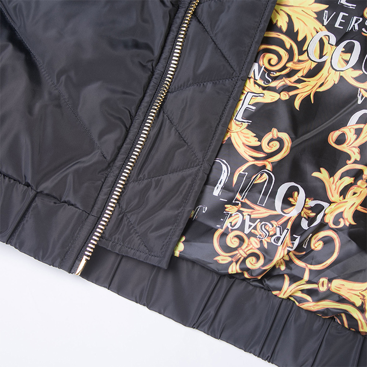 VERSACE JEANS COUTURE FW22  Black Cotton Hoodie Jacket 74GAUD17-CQ01D-G89 圖 4