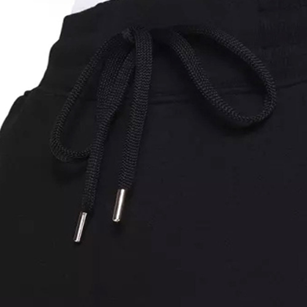 Sizing 베르사체 진 couture FW22 블랙 로고 프린트 조거 스웨트팬츠. 73GAAT06-CF00T-G89