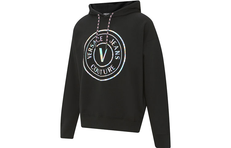 VERSACE JEANS COUTURE FW22  Black Logo Casual Sweatshirt. 73GAIG07-CF00G-0899 圖 4
