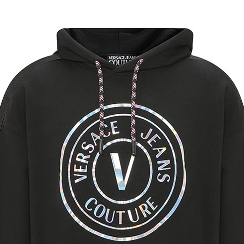 VERSACE JEANS COUTURE FW22  Black Logo Casual Sweatshirt. 73GAIG07-CF00G-0899 圖 5