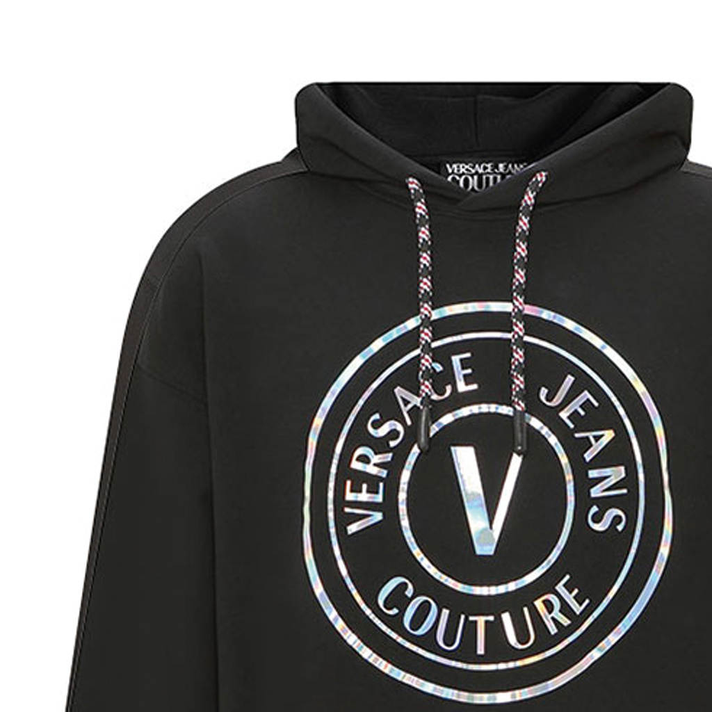 VERSACE JEANS COUTURE FW22  Black Logo Casual Sweatshirt. 73GAIG07-CF00G-0899 圖 6