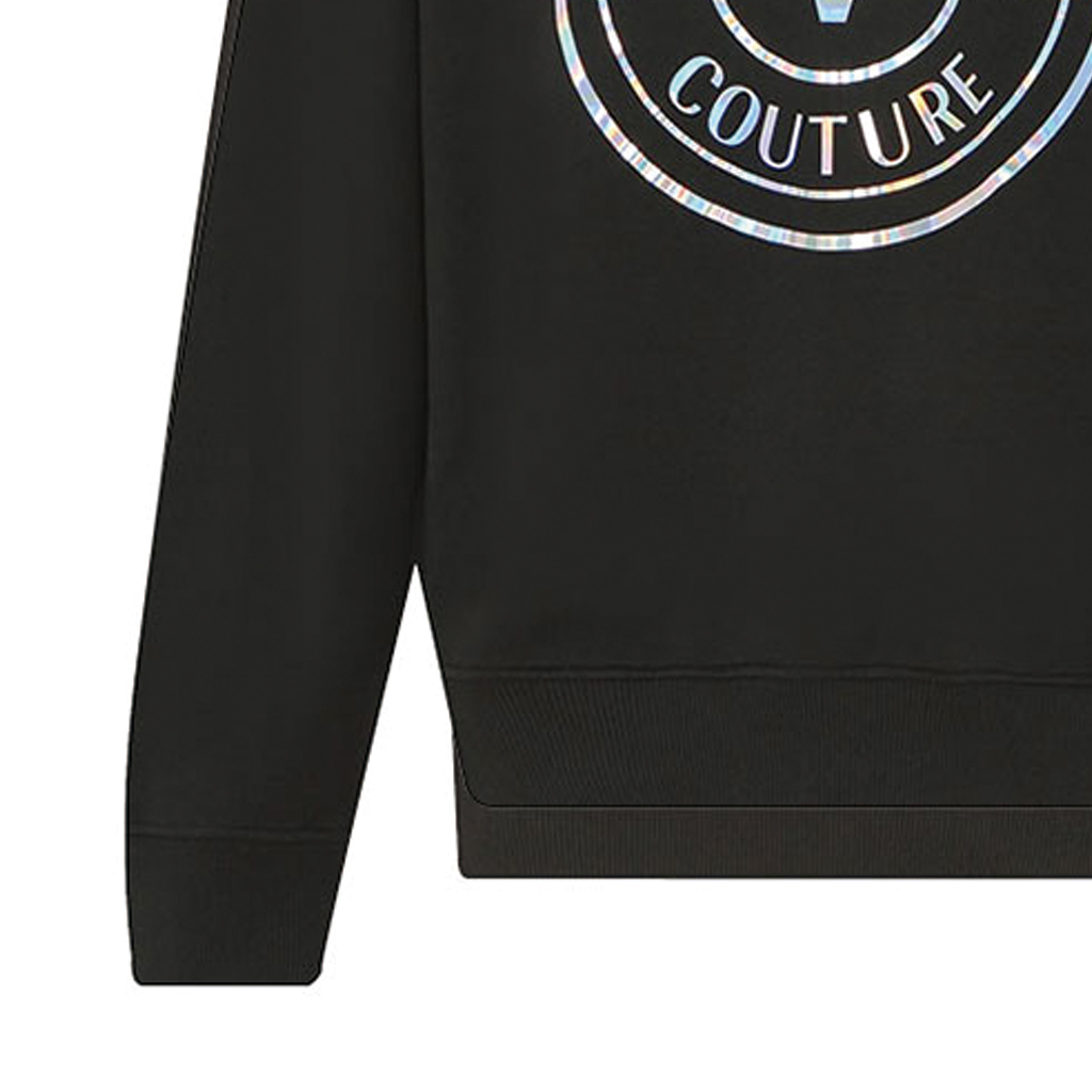 VERSACE JEANS COUTURE FW22  Black Logo Casual Sweatshirt. 73GAIG07-CF00G-0899 圖 7