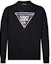 Order VERSACE JEANS COUTURE FW22 Black Pullover Sweatshirt with Logo Print 73GAIF07-CF03F-899